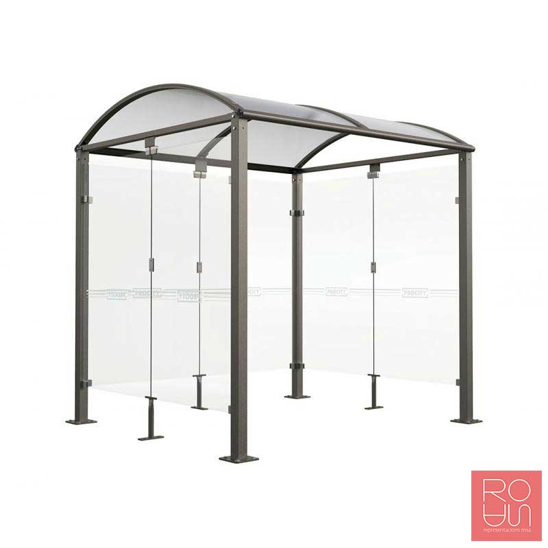 Refugi per bicicletes Bóveda amb vidres